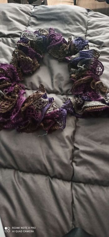 Echarpe tricotee main