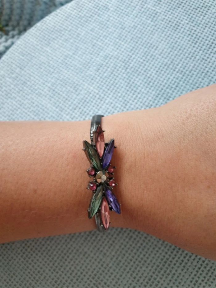 Bracelet cristaux multicolores