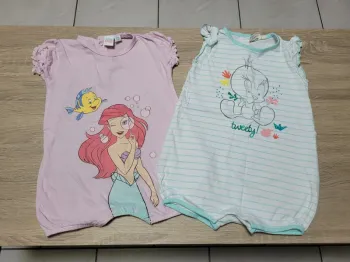 Lot de 2 barboteuses fille en 18 mois