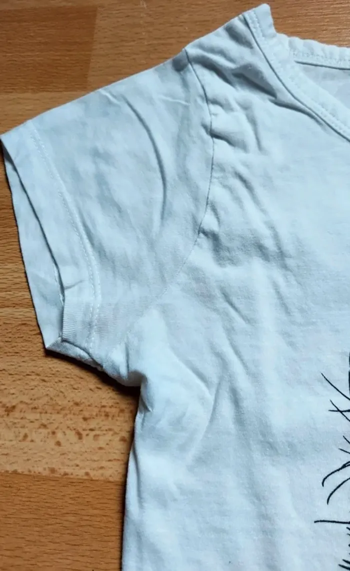 T-shirt blanc imprimé chat Cat lover - photo numéro 3