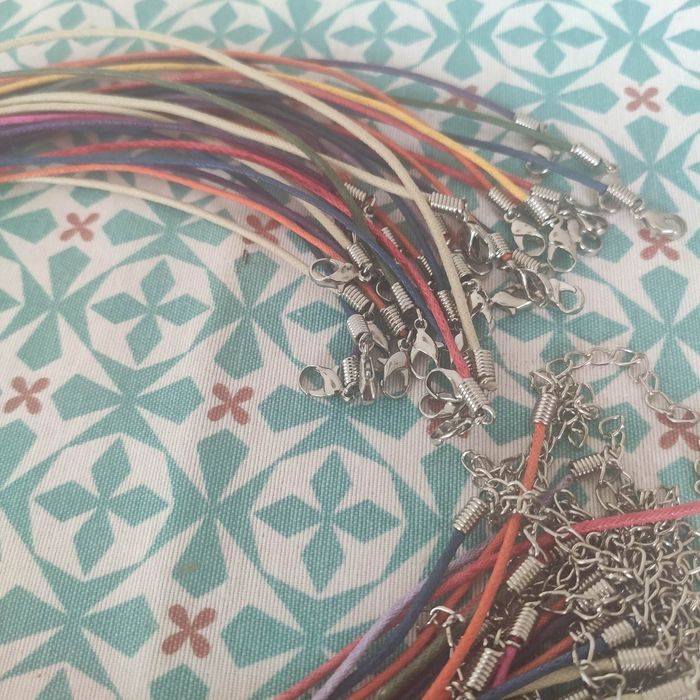 25 liens collier en coton - photo numéro 2