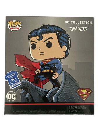 Coffret figurine Funko Pop + T-Shirt Dc Comics Collection By Jim Lee Super Man neuf