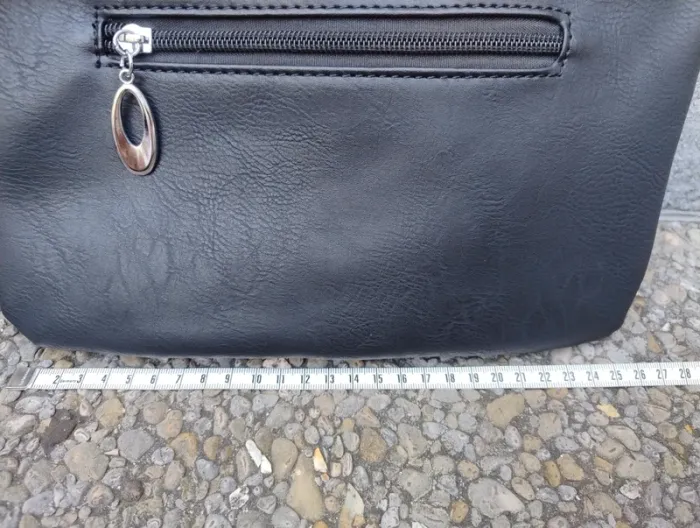 Sac bandoulière fantaisie noir - photo numéro 2