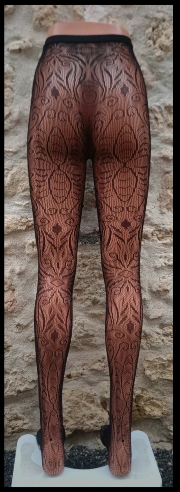 Collant résille motif fantaisie - photo numéro 3