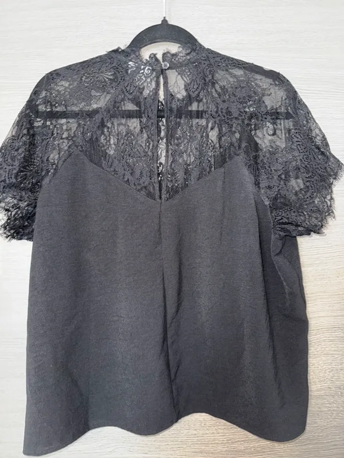 Jolie blouse noire dentelle JDY xl - photo numéro 4