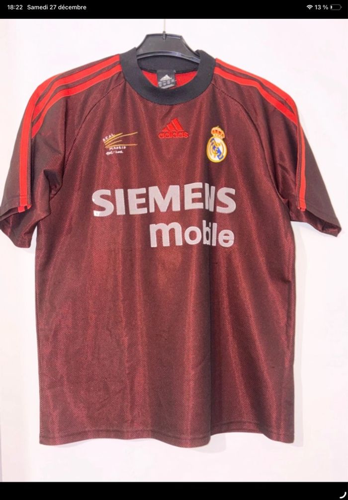 Maillot collector centenaire Real Madrid casillas Gk 5 Adidas 2002 football 16 ans/M adulte