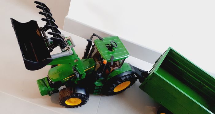 Tracteur John Deere + chargeuse et remorque Bruder - photo numéro 2