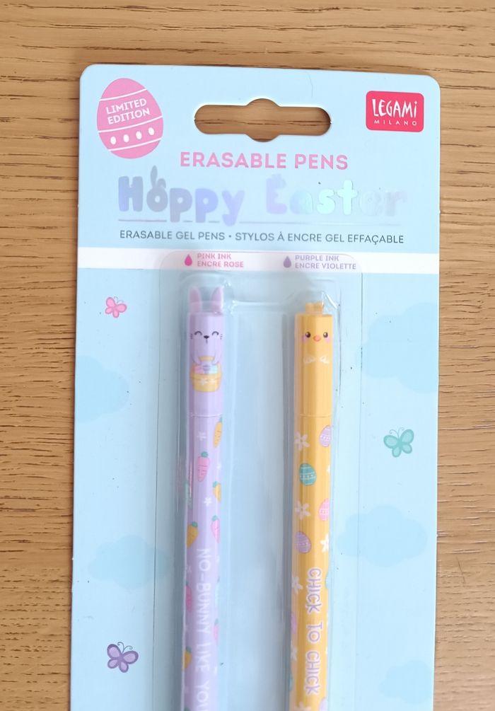 NEUF : 2 stylos Legami édition limitée Pâques lapin + poussin - photo numéro 5