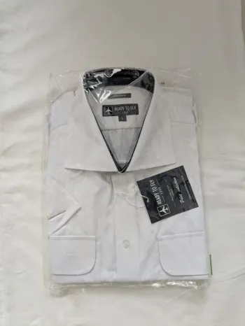 Chemise blanche pilote - Ready to Fly - taille L