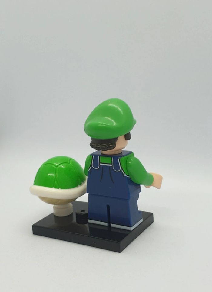 🍄 Figurine Super Mario - Bébé Luigi avec une Carapace Verte - (Style Lego) 🍄 - photo numéro 7