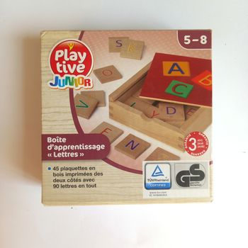 Jeu lettres bois Playtive