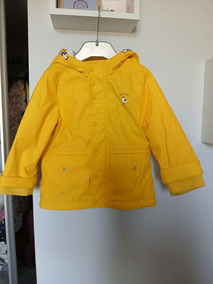 Imperméable jaune sergent-major fille 36 mois