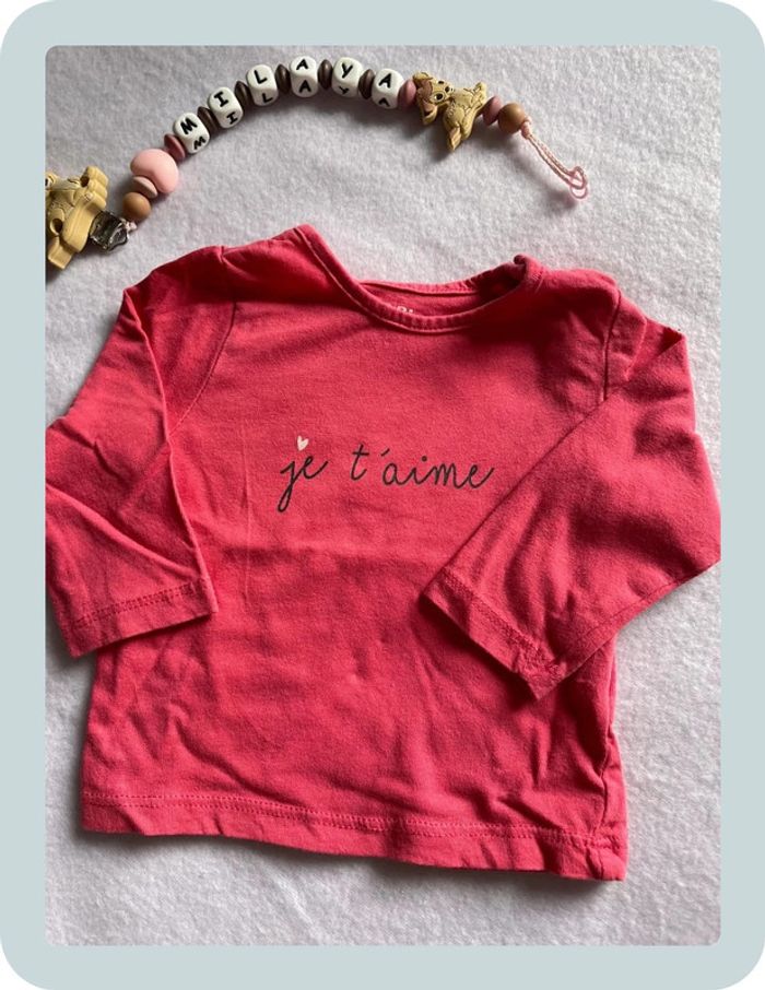 Tee shirt fille 3 mois - photo numéro 3