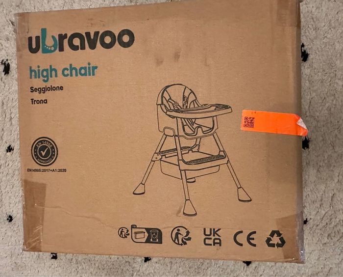 Chaise haute Ubravoo rose