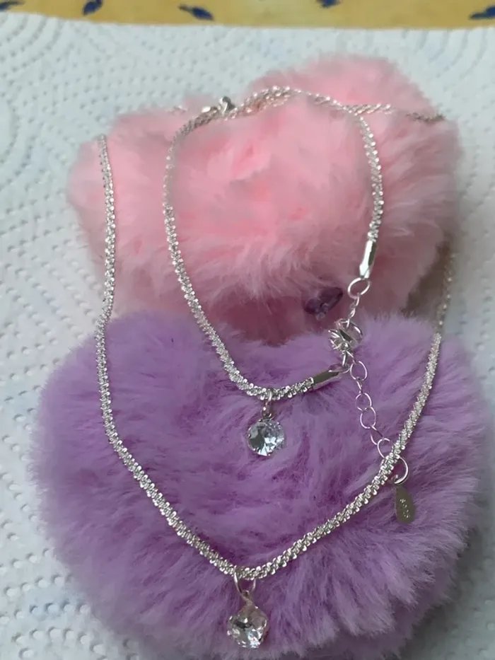 Ensemble de bijoux vintage plaqué argenté 925 🍭🍭 - photo numéro 5