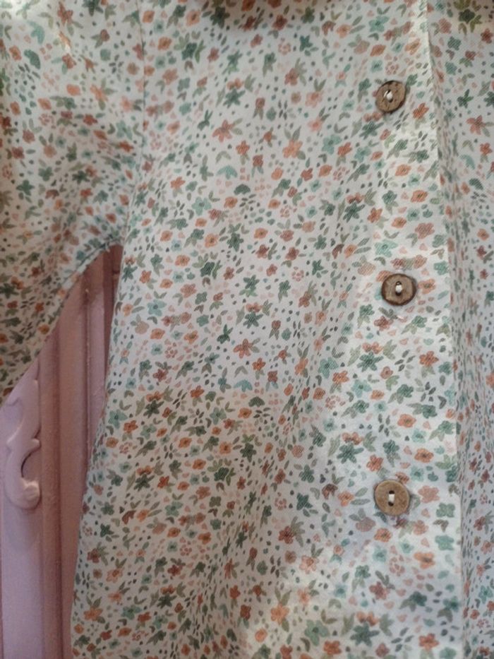Blouse cotoli 2ans fleuris - photo numéro 2