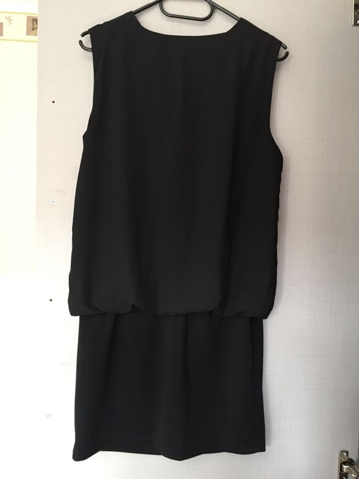 Robe noire bi-matière Allyson taille M - photo numéro 3