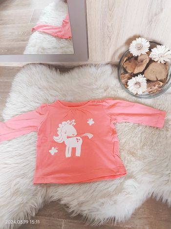 T-shirt licorne tissaia 12 mois