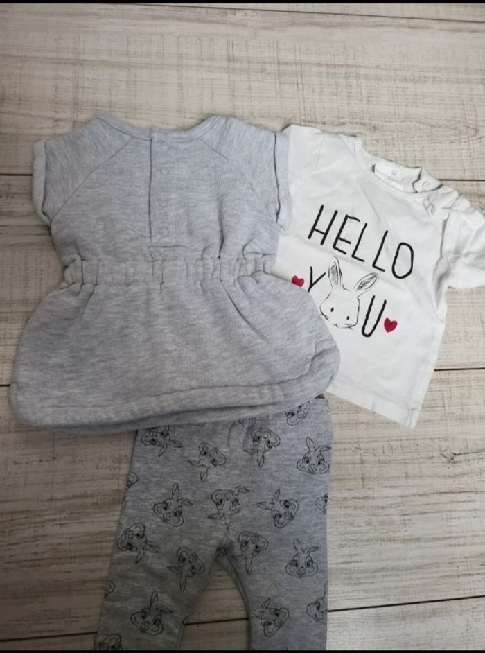 Ensemble bébé fille 1 mois disney peu porté - photo numéro 2