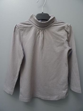 sous-pull col roulé gris