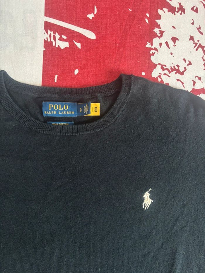 Sweat Ralph Lauren taille S noir logo blanc - photo numéro 2