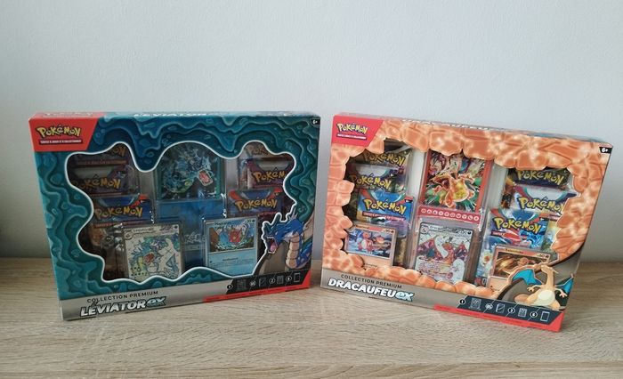 Coffret Dracaufeu ex et Leviator Ex collection premium