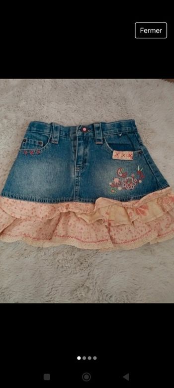 Jolie jupe en jean taille 24 mois