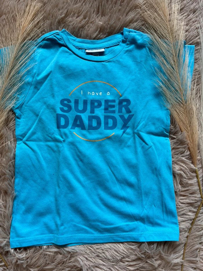 T-shirt manches courtes bleu - photo numéro 2