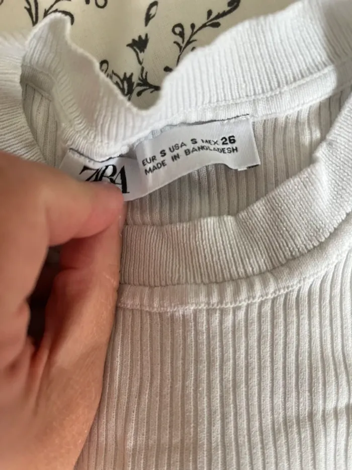 Top manches longues Zara en taille S - photo numéro 3