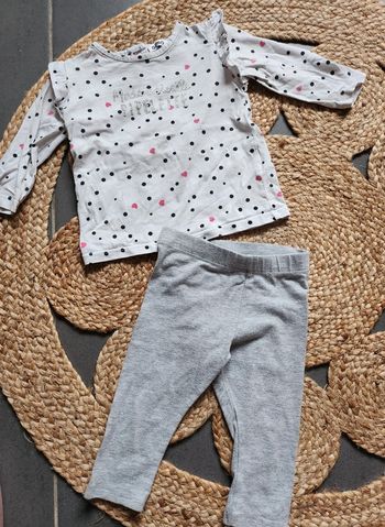 T-shirt + legging 12 mois