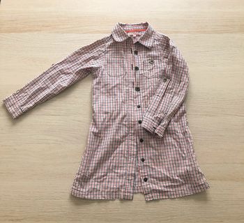 Robe chemise à carreaux