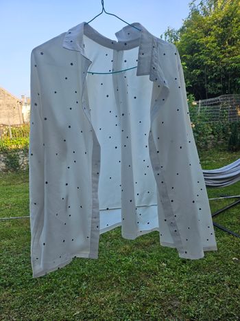 Chemisier blanc etoilé