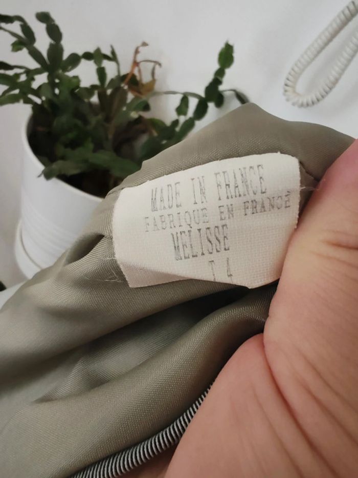 Veste vintage verte olive pastel - photo numéro 7