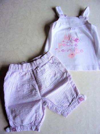 Ensemble été fille 12 mois