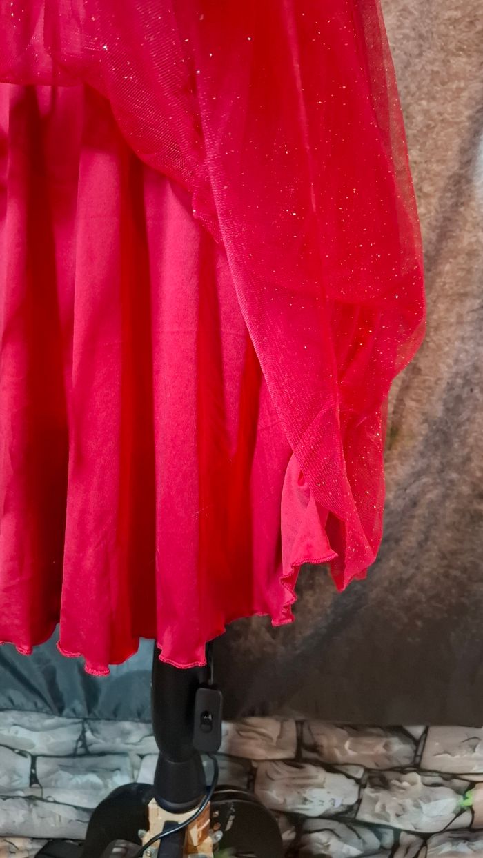 Robe bustier rouge brillante - photo numéro 4