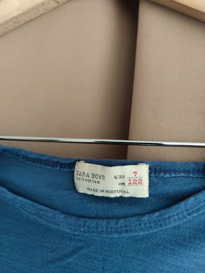 🙂 tee shirt manches longues garçon Zara en 7 ans 🙂 - photo numéro 3