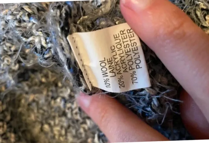 Pull bleu gris avec fils argentés doux à poils S - photo numéro 3
