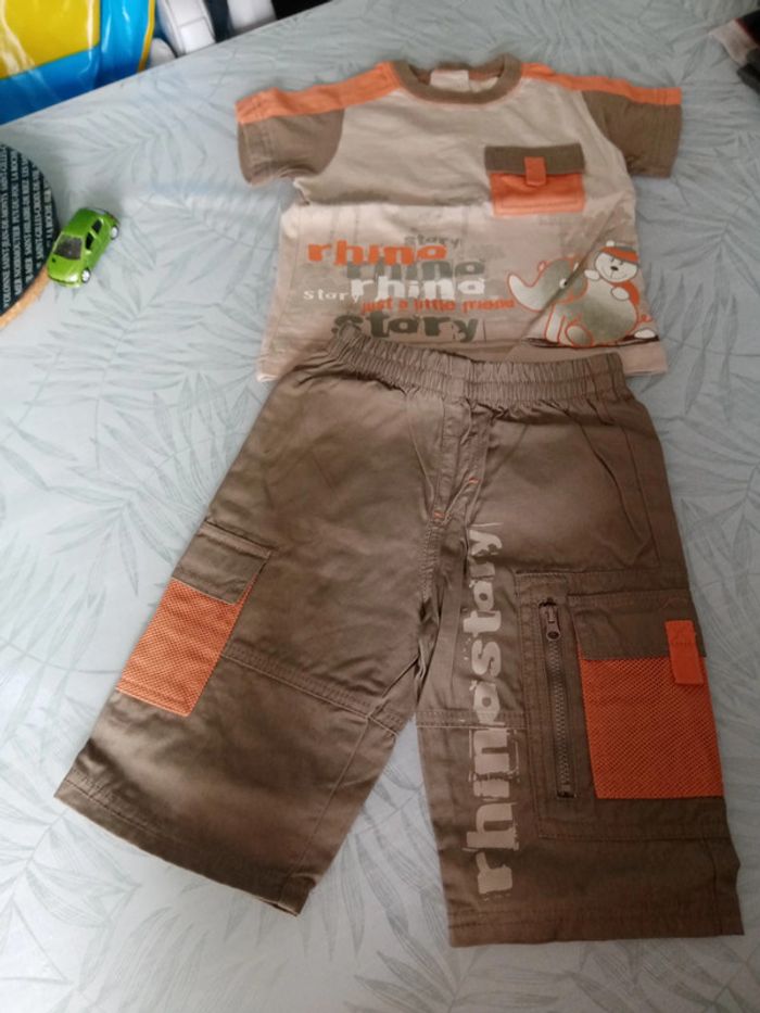Ensemble tee shirt short Plus 18 mois