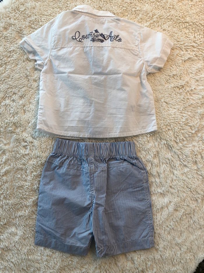 Ensemble short et chemise manches courtes - photo numéro 3