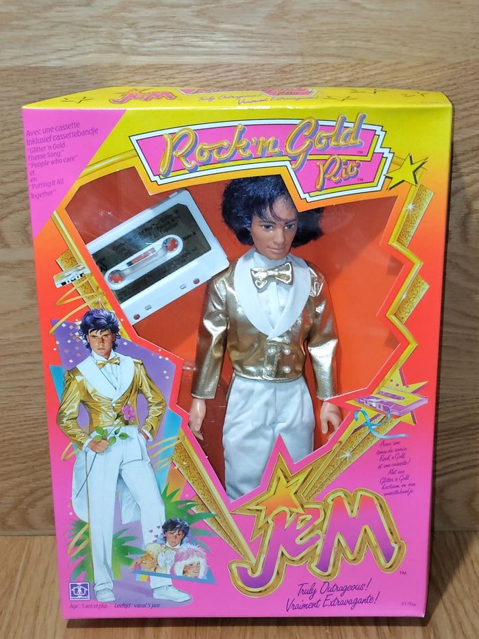 Poupée Jem et les Hologrammes Rock'n Gold Rio Vintage Hasbro 1986 #1