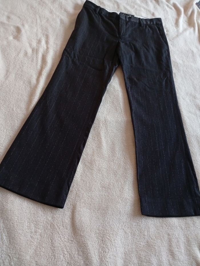 Pantalon à rayures. Zara Woman 40 - photo numéro 9