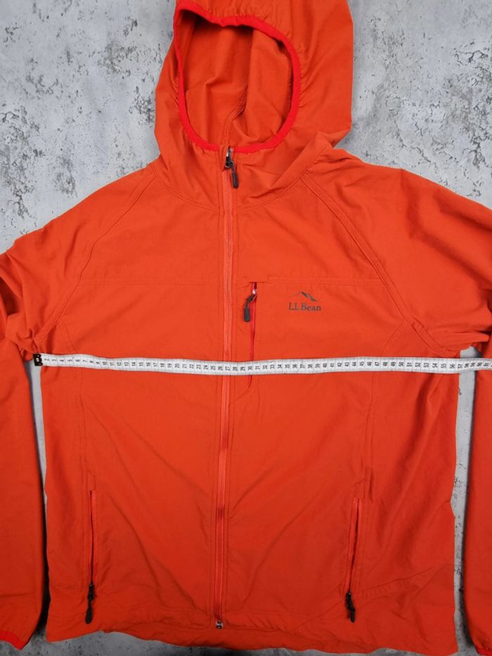 Imperméable à capuche L.L. Bean orange – Taille L Hommes (mesures en photos) - photo numéro 6