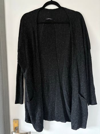 Gillet printemps ete leger femme noir argentée taille L promod