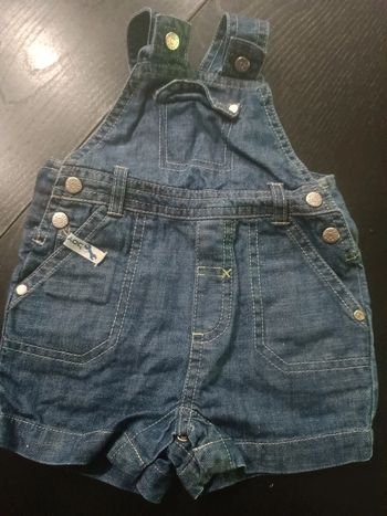 Salopette short petit pirate 3 mois
