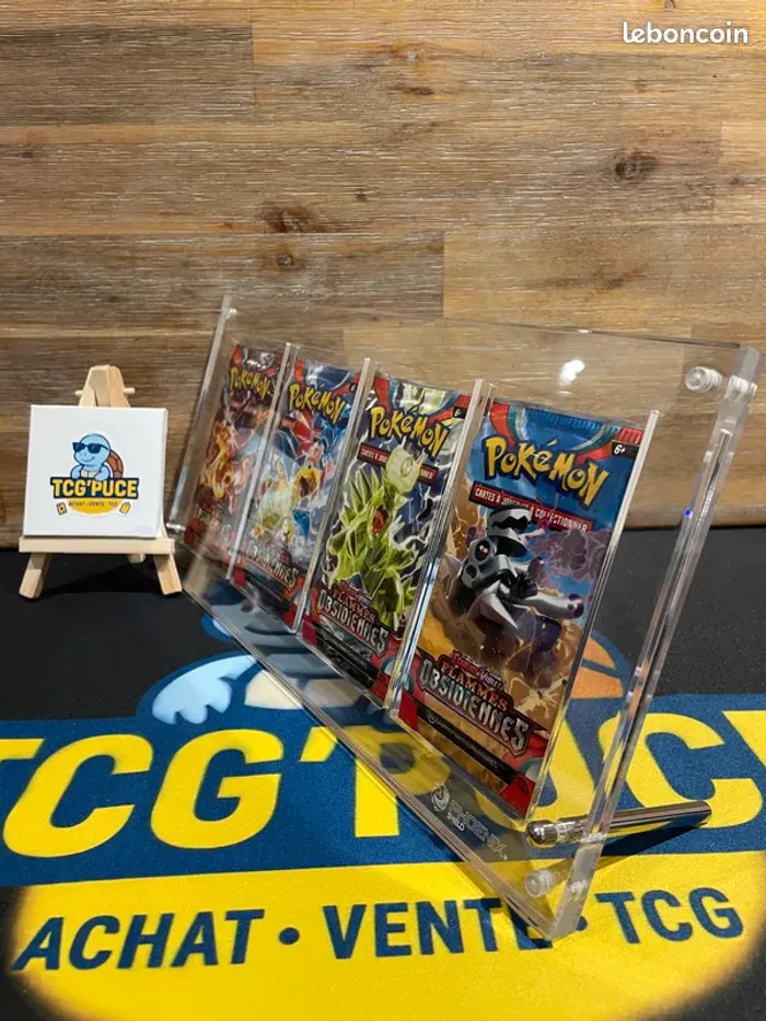Phoenix Shield - Protection Acrylique pour 4 Boosters POKEMON (Fermeture Magnétique) - photo numéro 2