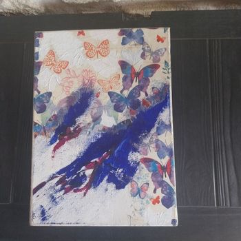 Tableau 25 X 35 cm papillons 10 euros