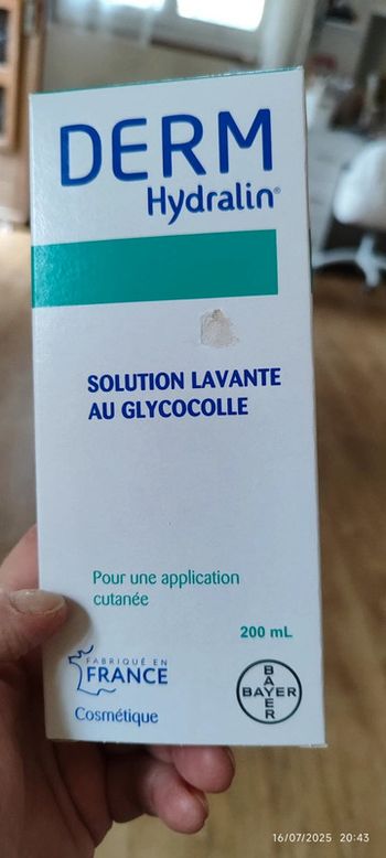 Bayer Derm Hydralin solution lavante intime au Glycololle 200 ml