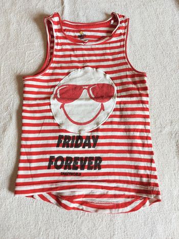 Débardeur smiley 3 ans