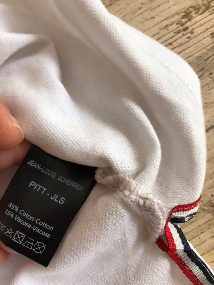 Polo gris et blanc - photo numéro 5
