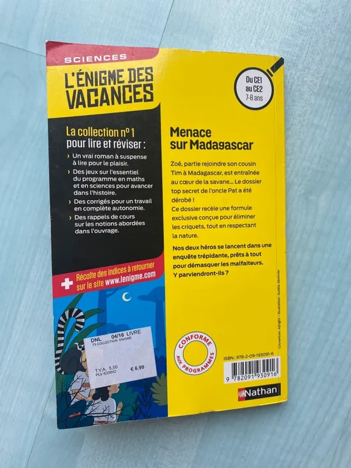 Livre l’énigme des vacances menace sur Madagascar - photo numéro 2